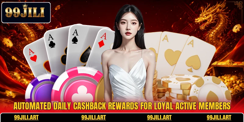 Automated daily cashback rewards for loyal active members