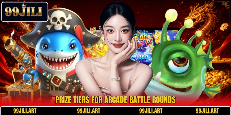 Prize tiers for arcade battle rounds