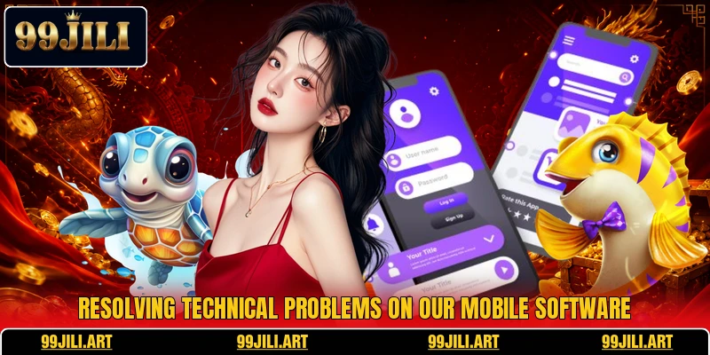 Resolving technical problems on our mobile software